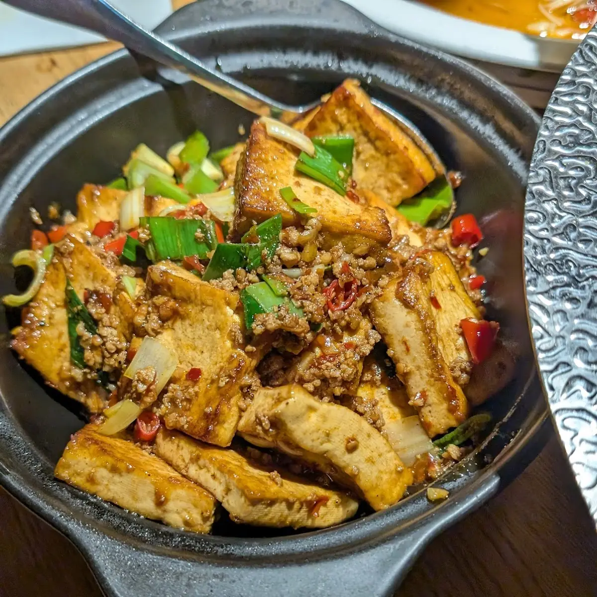 stone pot angus beef mapo tofu 石锅安格斯牛麻婆豆腐